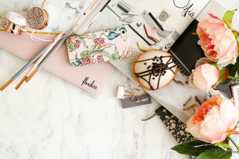 My Workday Essentials | feat Case App iphone case & Caseapp Macbook Skin styled with flowers & Grance Dore Love x Style x Life x book